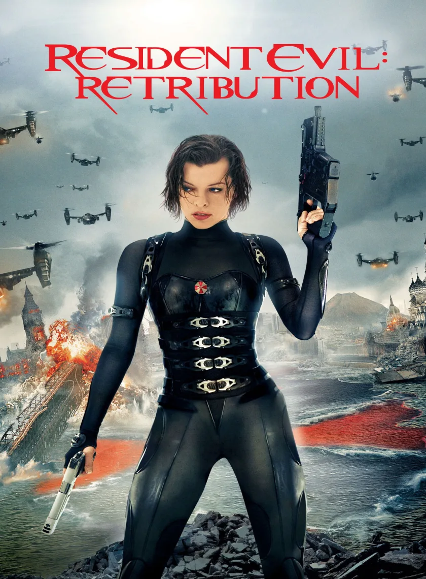 Resident Evil - Retribution (2012) (Hindi + English) Dual Audio Hollywood Movie BluRay HD ESub poster