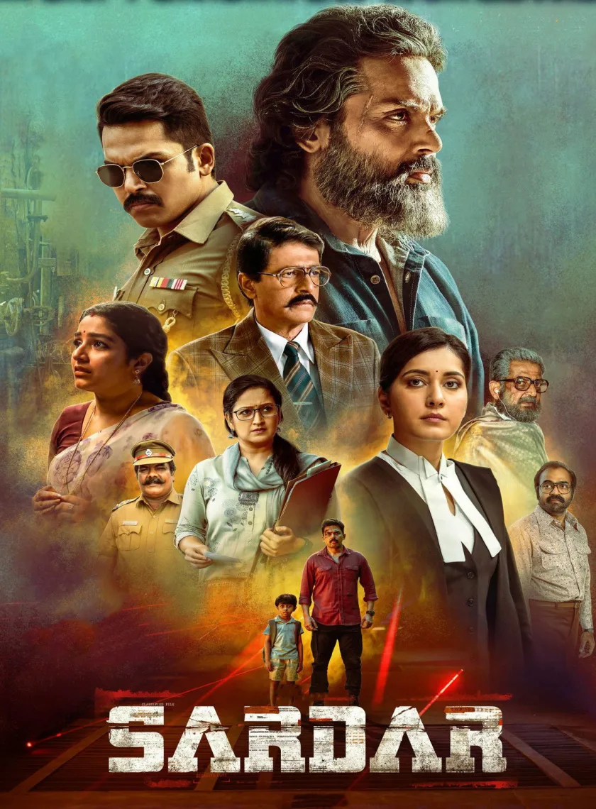 Sardar (2022) (Hindi + Tamil) Dual Audio UnCut South Movie HD ESub poster