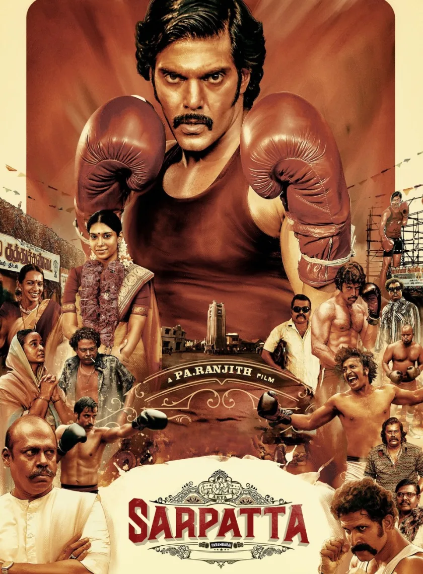 Sarpatta Parambarai (2021) {Hindi + Tamil} Dual Audio UnCut Movie HD ESub poster