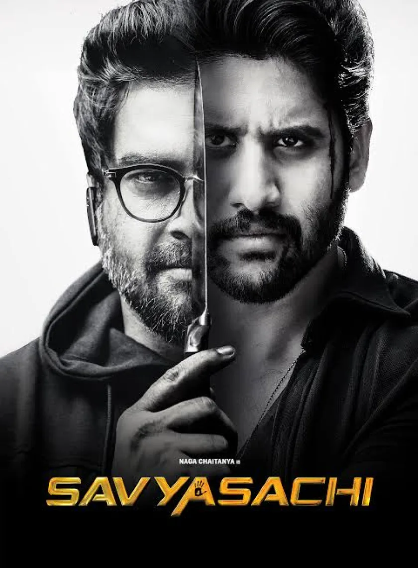 Savyasachi (2018) {Hindi + Telugu} Dual Audio UnCut Movie HD ESub poster
