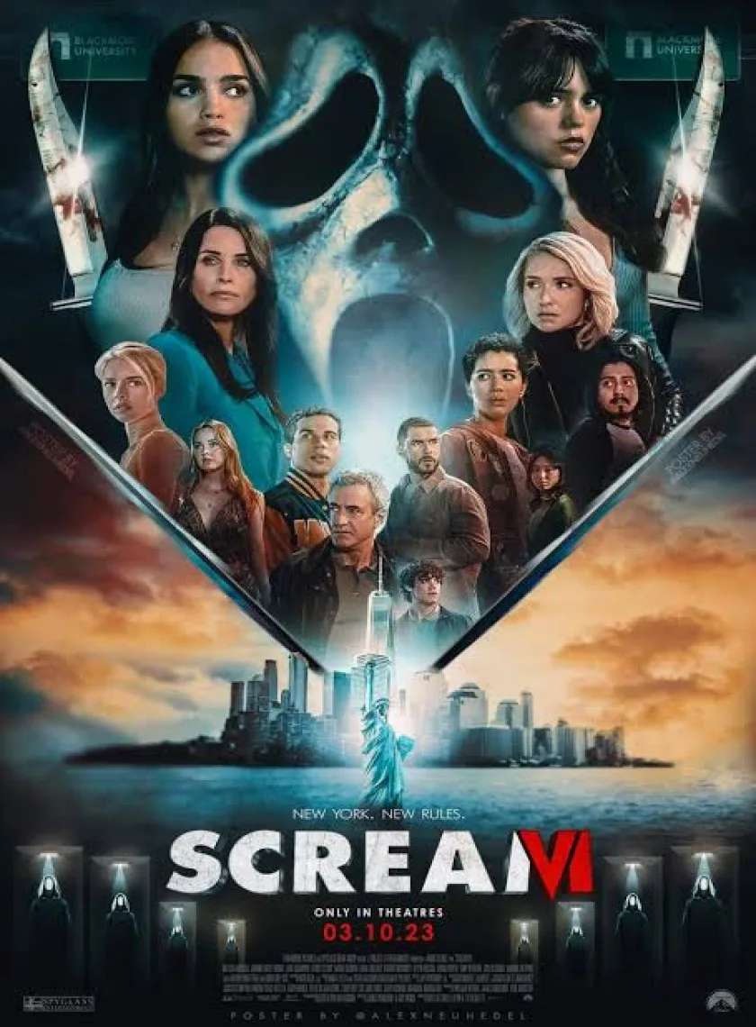 Scream VI (2023) Hollywood {Hindi + English} Daul Audio Full Movie HD ESub poster
