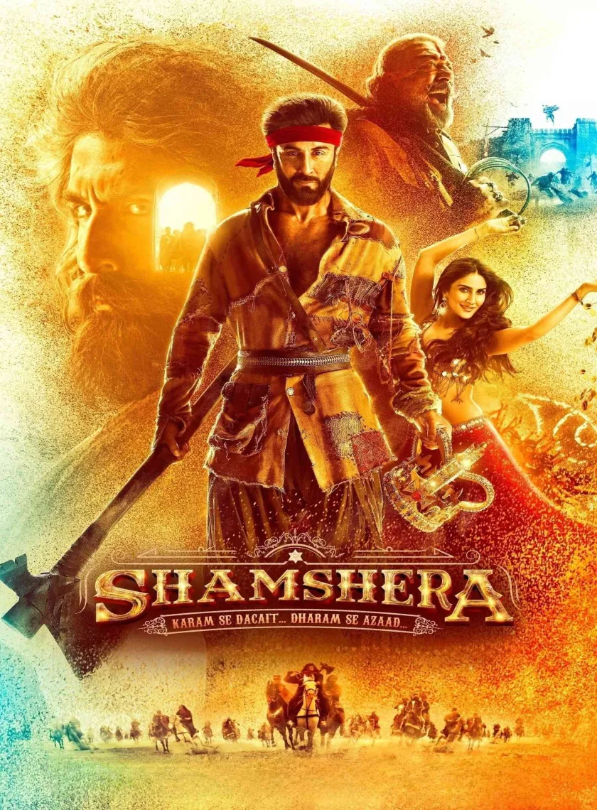 Shamshera (2022) Bollywood Hindi Movie HD ESub poster