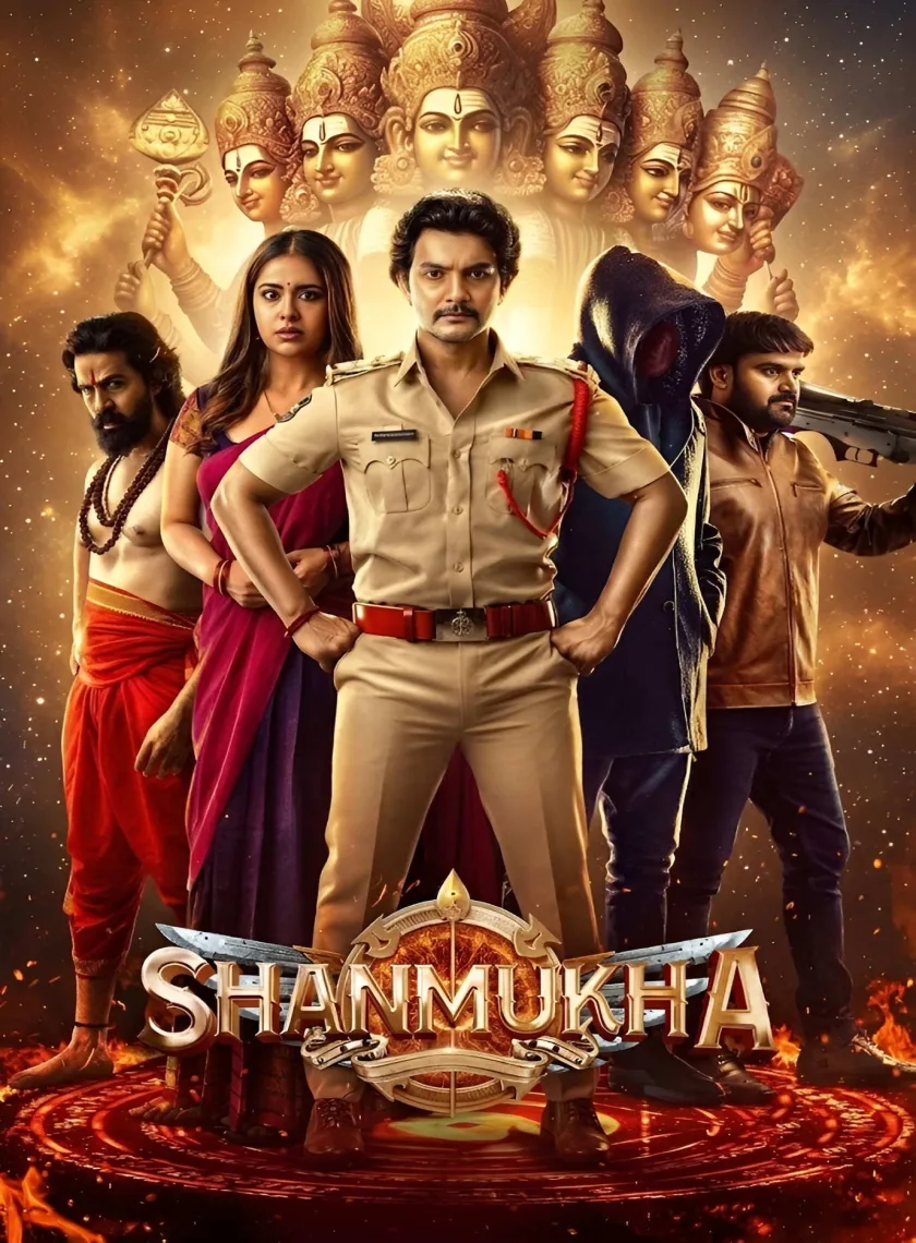 Shanmukha (2025) (Hindi + Telugu) Dual Audio UnCut South Movie HD ESub poster