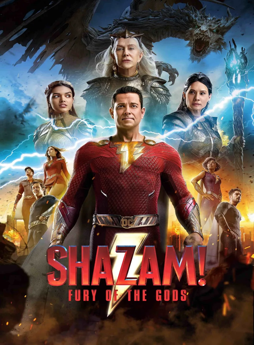 Shazam 2 - Fury of the Gods (2023) (Hindi + English) Dual Audio Hollywood Movie BluRay HD ESub poster