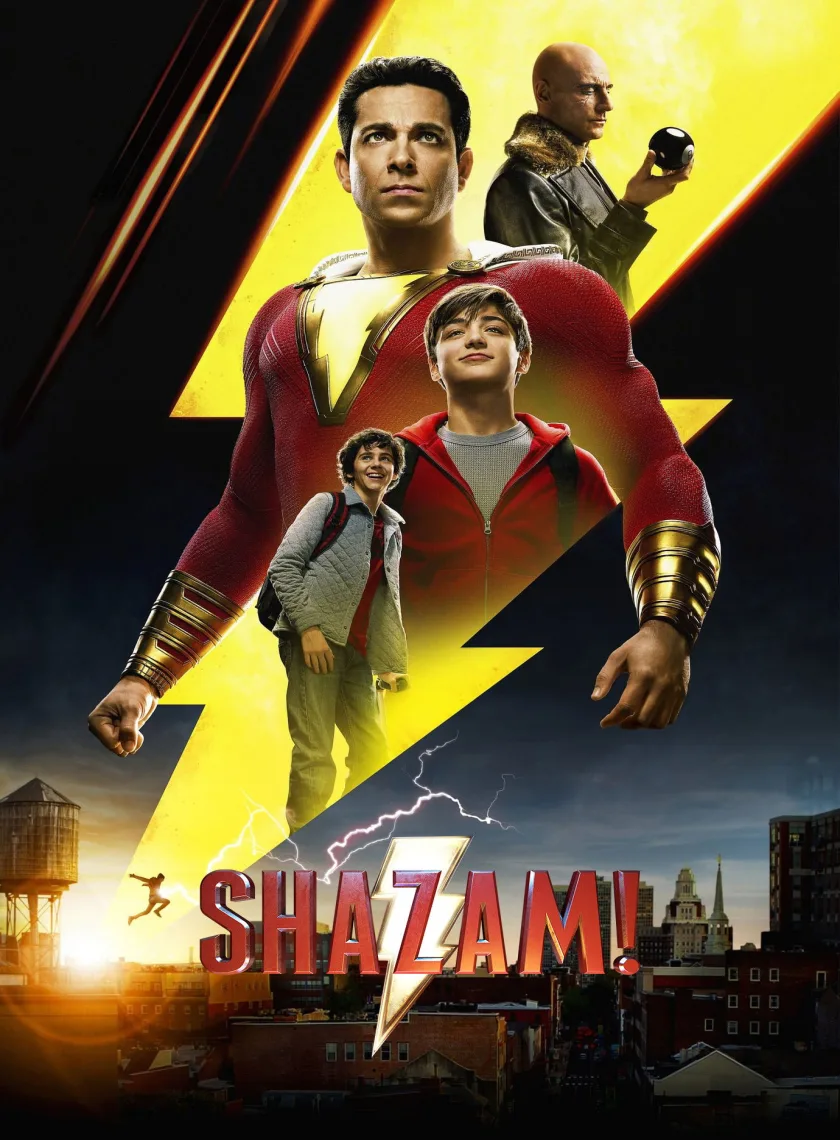Shazam (2019) (Hindi + English) Dual Audio Hollywood Movie BluRay HD ESub poster