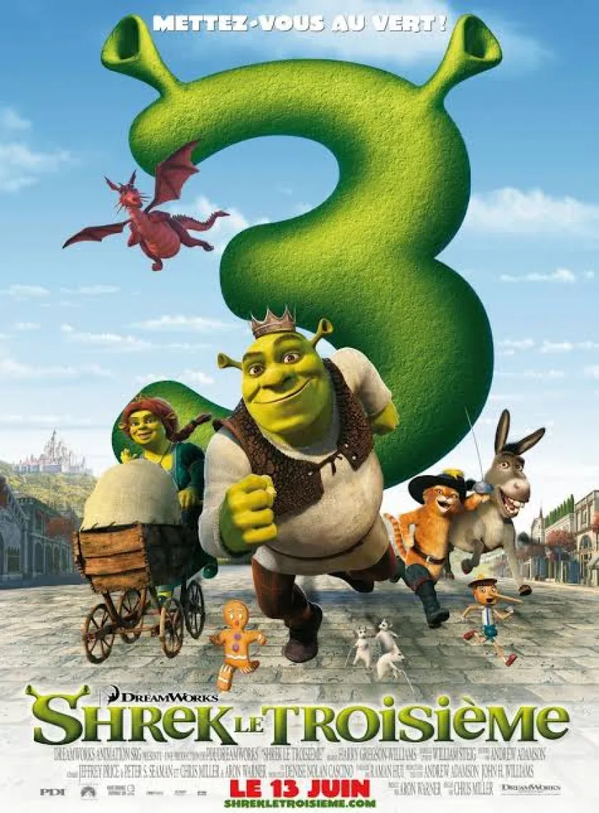 Shrek the Third (Shrek 3) (2007) Hollywood Full Movie Dual Audio [Hindi  English] BluRay poster