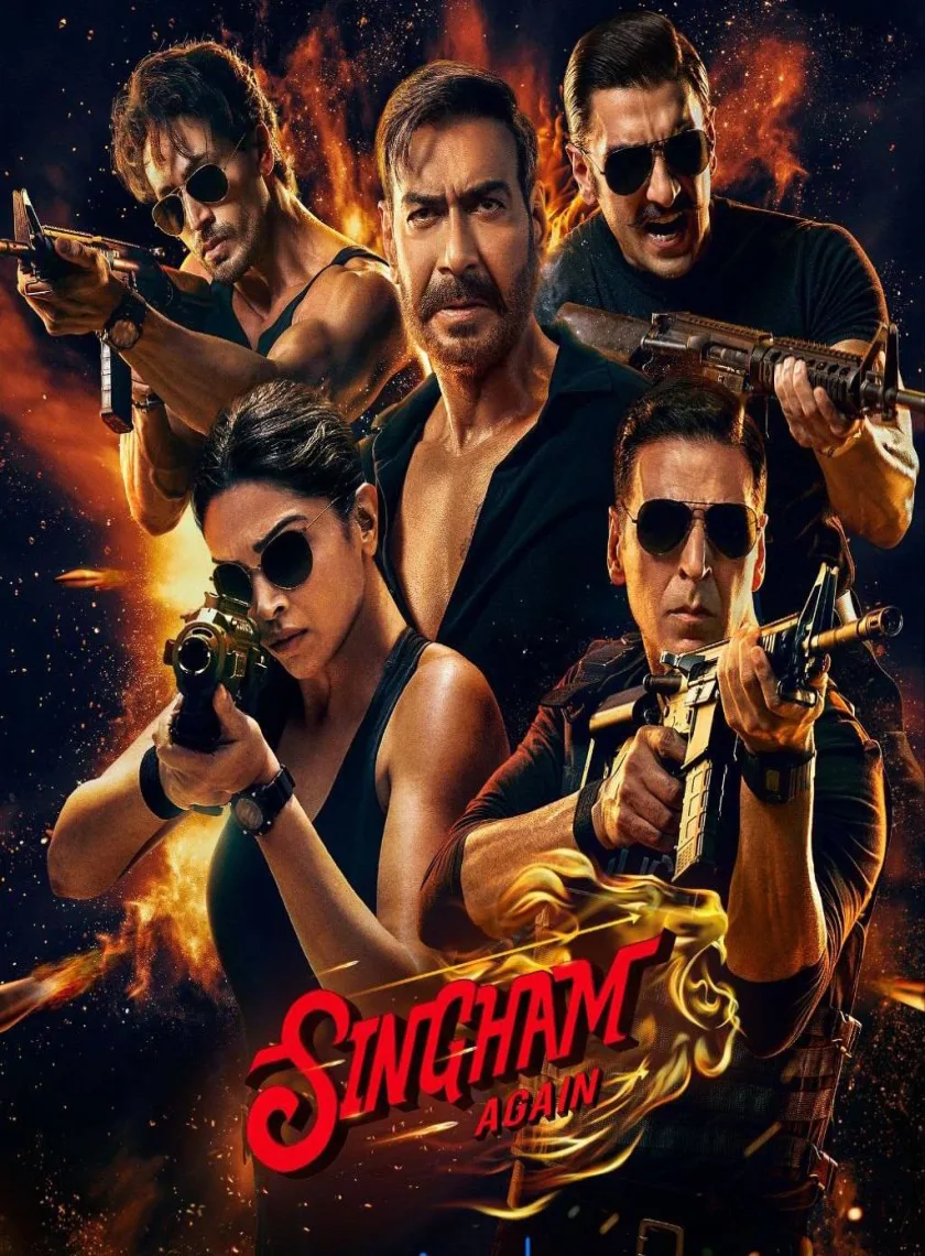 Singham Again (2024) Bollywood Hindi Movie HD ESub poster