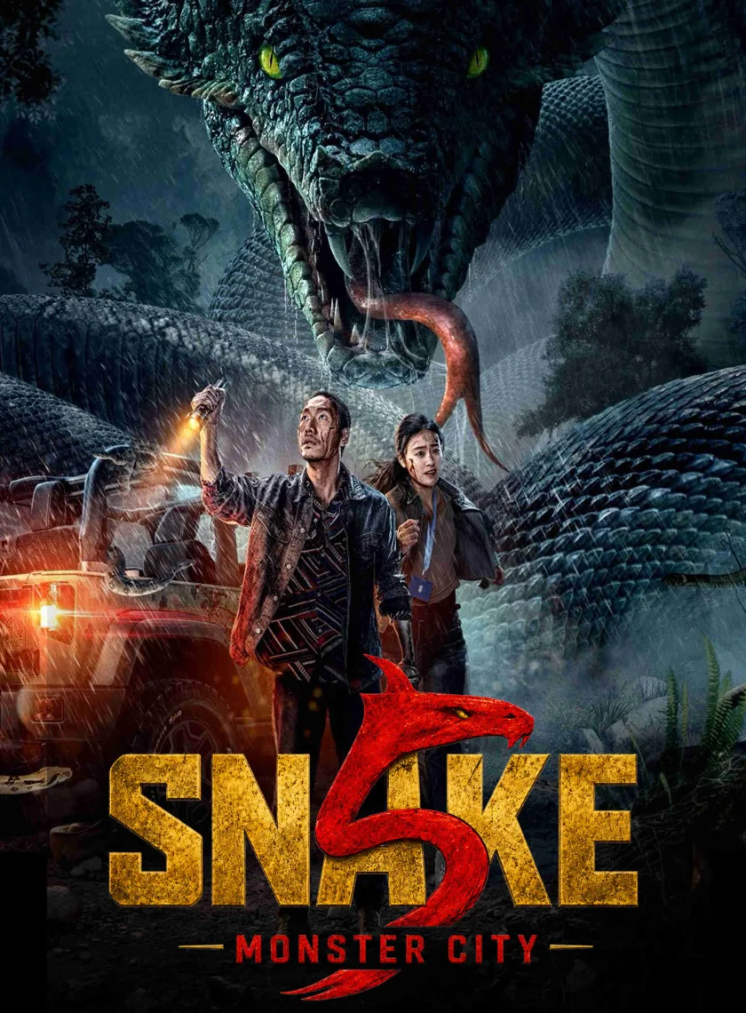 Snake 5 - Monster City (2026) (Hindi + Chinese) Dual Audio Hollywood Movie HD ESub poster
