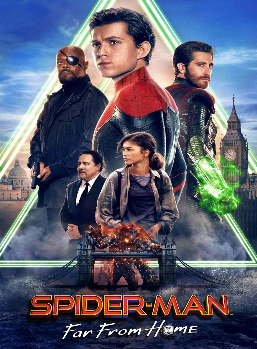 Spider-Man - Far from Home (2019) (Hindi + English) Dual Audio Hollywood Movie BluRay HD ESub poster