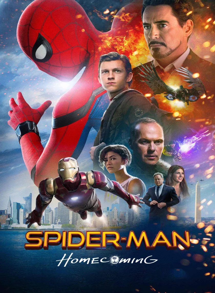 Spider-Man - Homecoming (2017) (Hindi + English) Dual Audio Hollywood Movie BluRay HD ESub poster