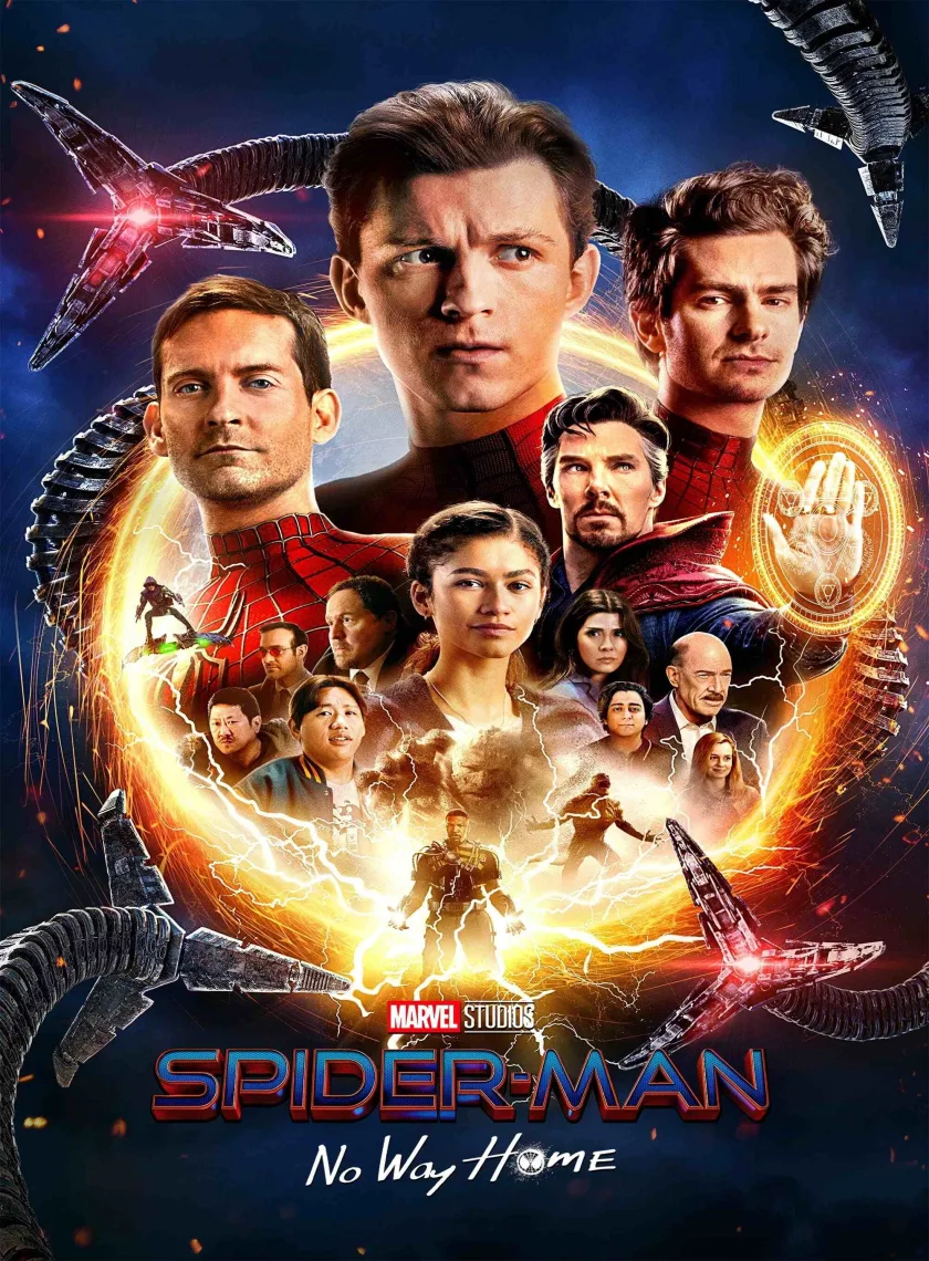Spider-Man - No Way Home (2021) (Hindi + English) Dual Audio Hollywood Movie BluRay HD ESub poster