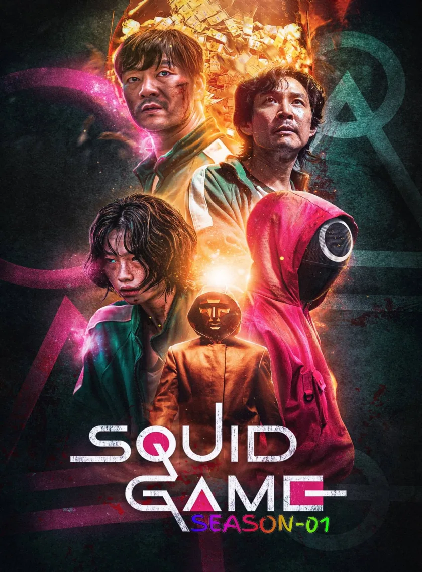 Squid Game S01 (2021) (Hindi + English) Dual Audio Completed Web Series HEVC ESub poster