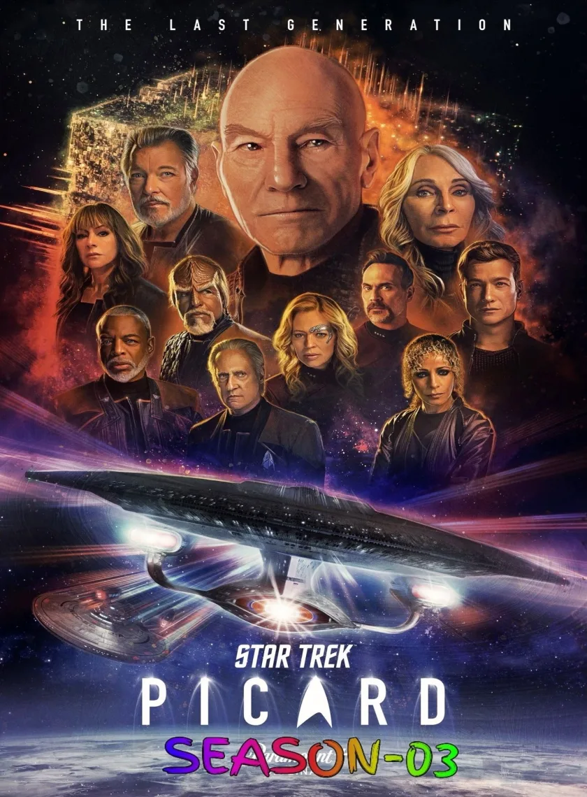 Star Trek - Picard S03 (2023) (Hindi + English) Dual Audio Completed Web Series HEVC ESub poster