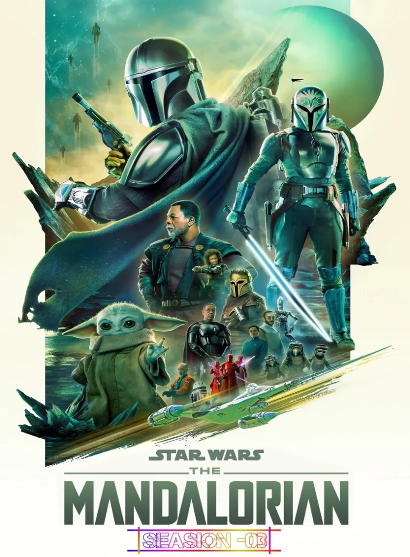 Star Wars The Mandalorian S3 (2023) Dual Audio (Hindi + English) Completed Web Series HEVC ESub poster