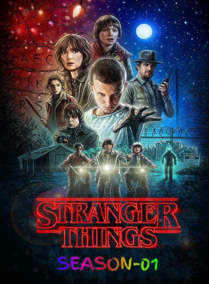 Stranger Things S01 (2016) (Hindi + English) Dual Audio Completed Web Series BluRay HEVC ESub poster