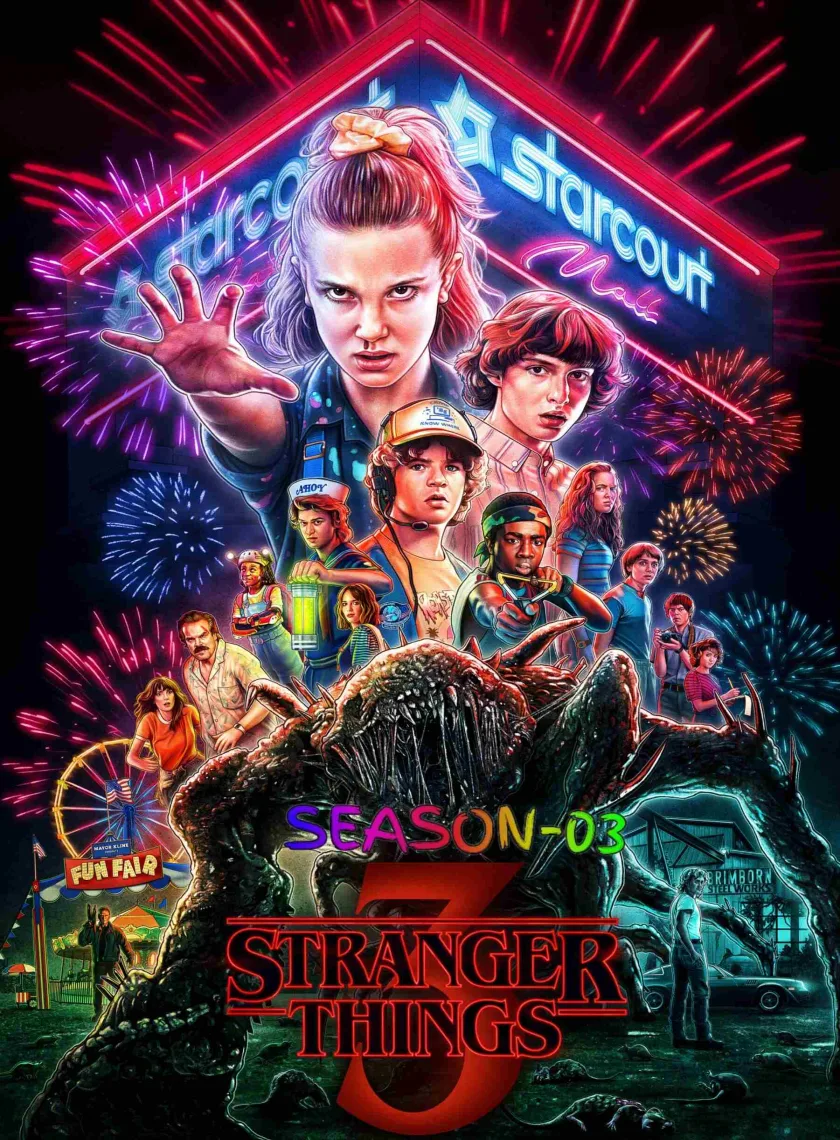 Stranger Things S03 (2019) (Hindi + English) Dual Audio Completed Web Series HEVC ESub poster