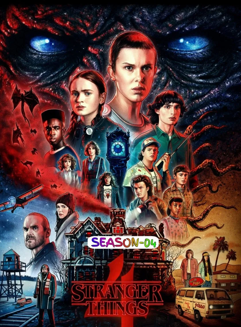 Stranger Things S04 (2022) (Hindi + English) Dual Audio Completed Web Series HEVC ESub poster