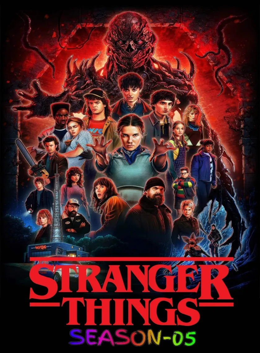 Stranger Things S05 (2025) (Hindi + English) Dual Audio Completed Web Series HEVC ESub poster