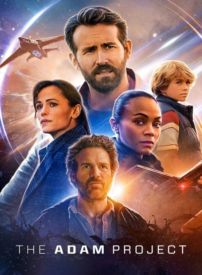 The Adam Project (2022) (Hindi + English) Dual Audio Hollywood Movie HD ESub poster