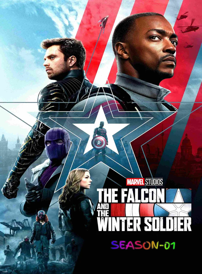 The Falcon and the Winter Soldier S01 (2021) (Hindi + English) Dual Audio MCU Completed Web Series HEVC ESub poster