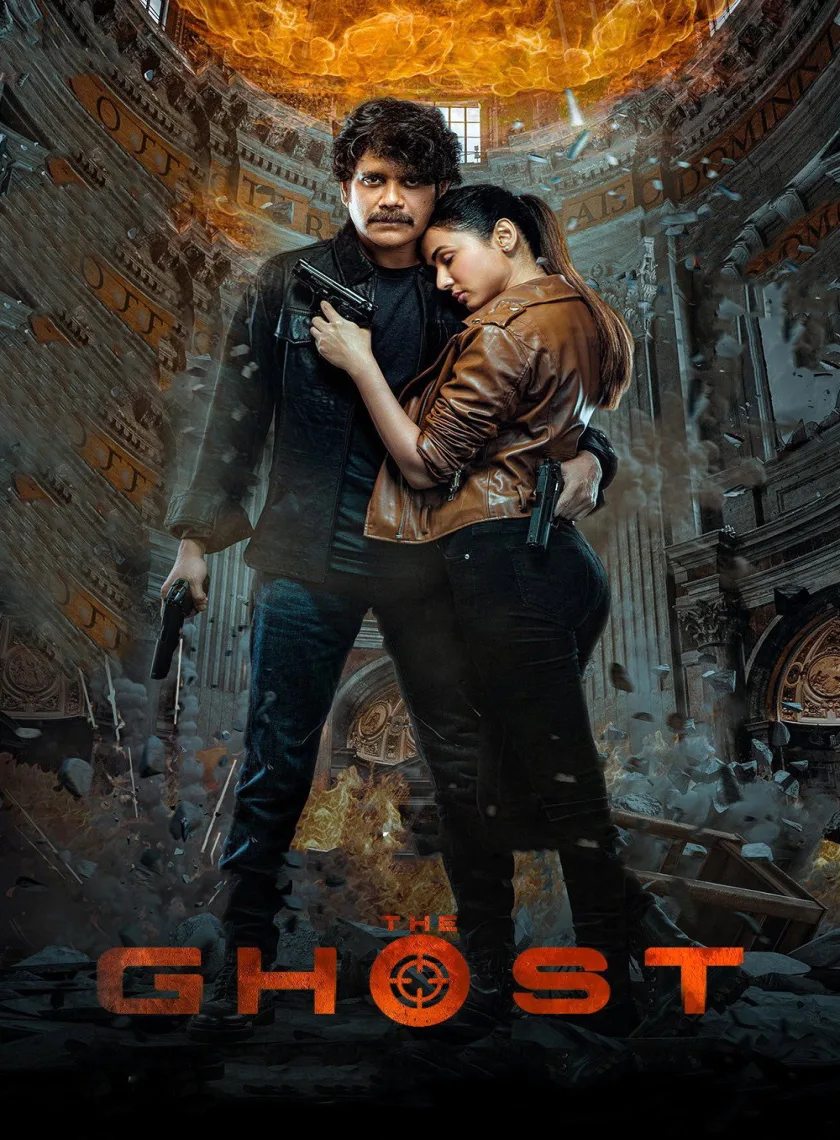 The Ghost (2022) (Hindi + Telugu) Dual Audio UnCut South Movie HD ESub poster