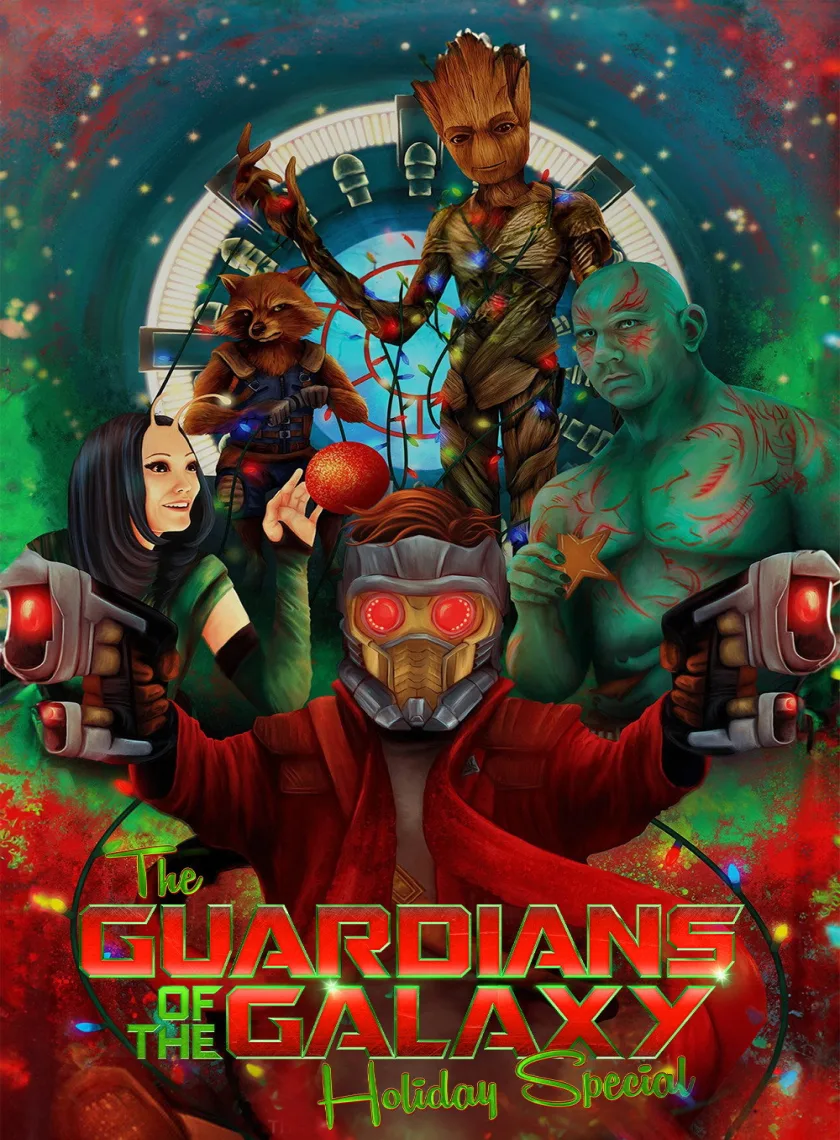The Guardians of the Galaxy Holiday Special (2022) (Hindi HQ Dub + English) Dual Audio MCU Hollywood Movie HD ESub poster