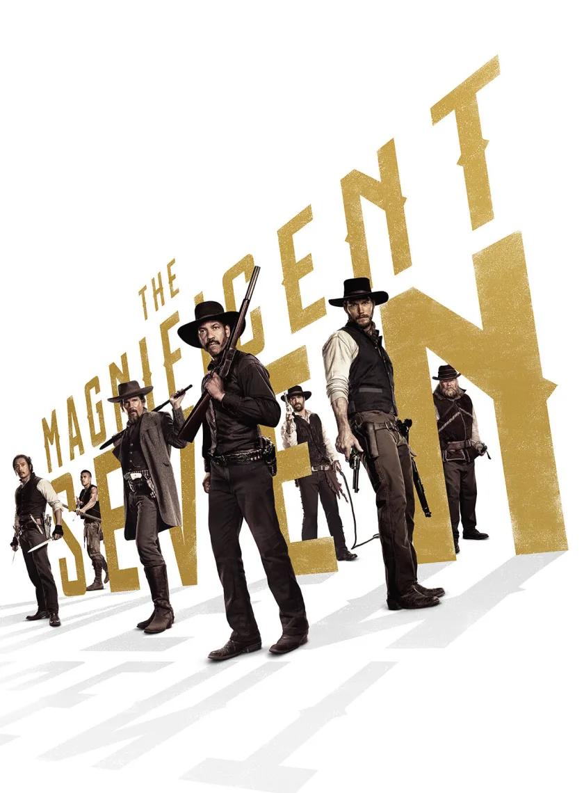 The Magnificent Seven (2016) (Hindi + English) Dual Audio Hollywood Movie BluRay HD ESub poster