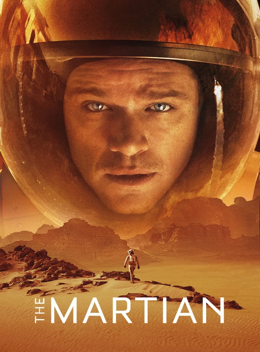 The Martian (2015) (Hindi + English) Dual Audio Hollywood Movie BluRay HD ESub poster