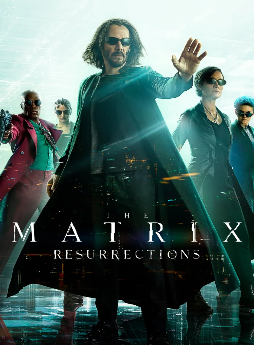 The Matrix Resurrections (2021) (Hindi + English) Dual Audio Hollywood Movie BluRay HD ESub poster