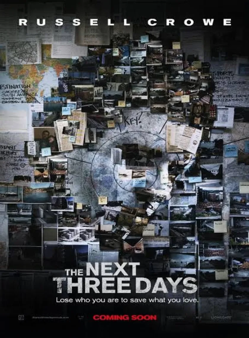 The Next Three Days (2010) Hollywood Hindi Dubbed Full Movie BluRay poster