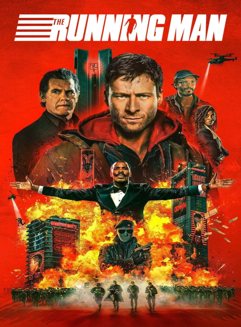 The Running Man (2025) (Hindi + English) Dual Audio Hollywood Movie BluRay HD ESub poster