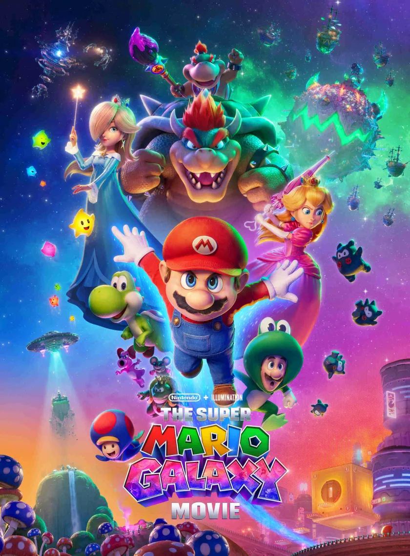 The Super Mario Galaxy Movie (2026) (Hindi + English) Dual Audio Animation Movie HD ESub poster