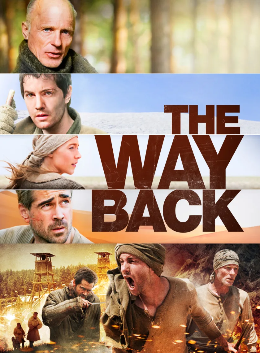 The Way Back (2010) (Hindi + English) Dual Audio Hollywood Movie BluRay HD ESub poster