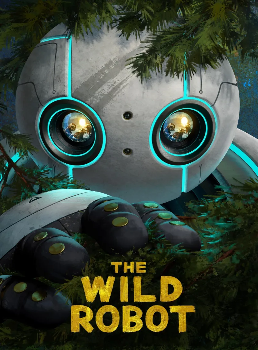 The Wild Robot (2024) (Hindi + English) Dual Audio Animated Movie HD ESub poster