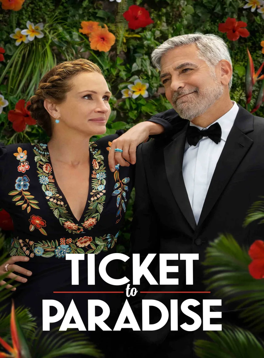 Ticket to Paradise (2022) (Hindi + English) Dual Audio Hollywood Movie BluRay HD ESub poster