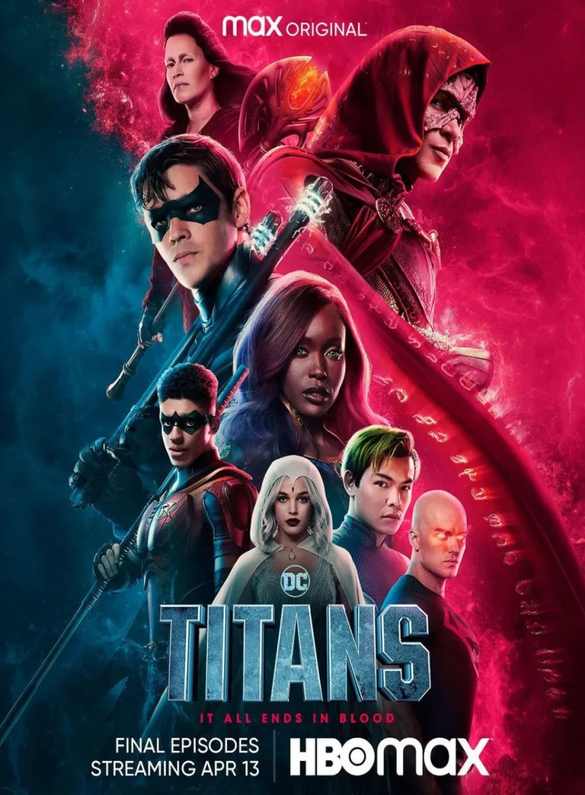 Titans S4 (2023) {Hindi + English} Dual Audio Completed Web Series HEVC ESub poster