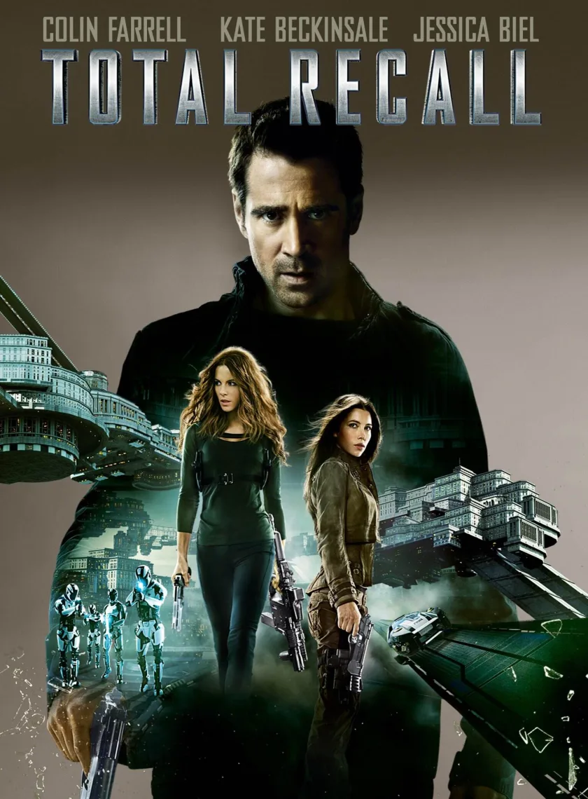 Total Recall (2012) (Hindi + English) Dual Audio Hollywood Movie BluRay HD ESub poster