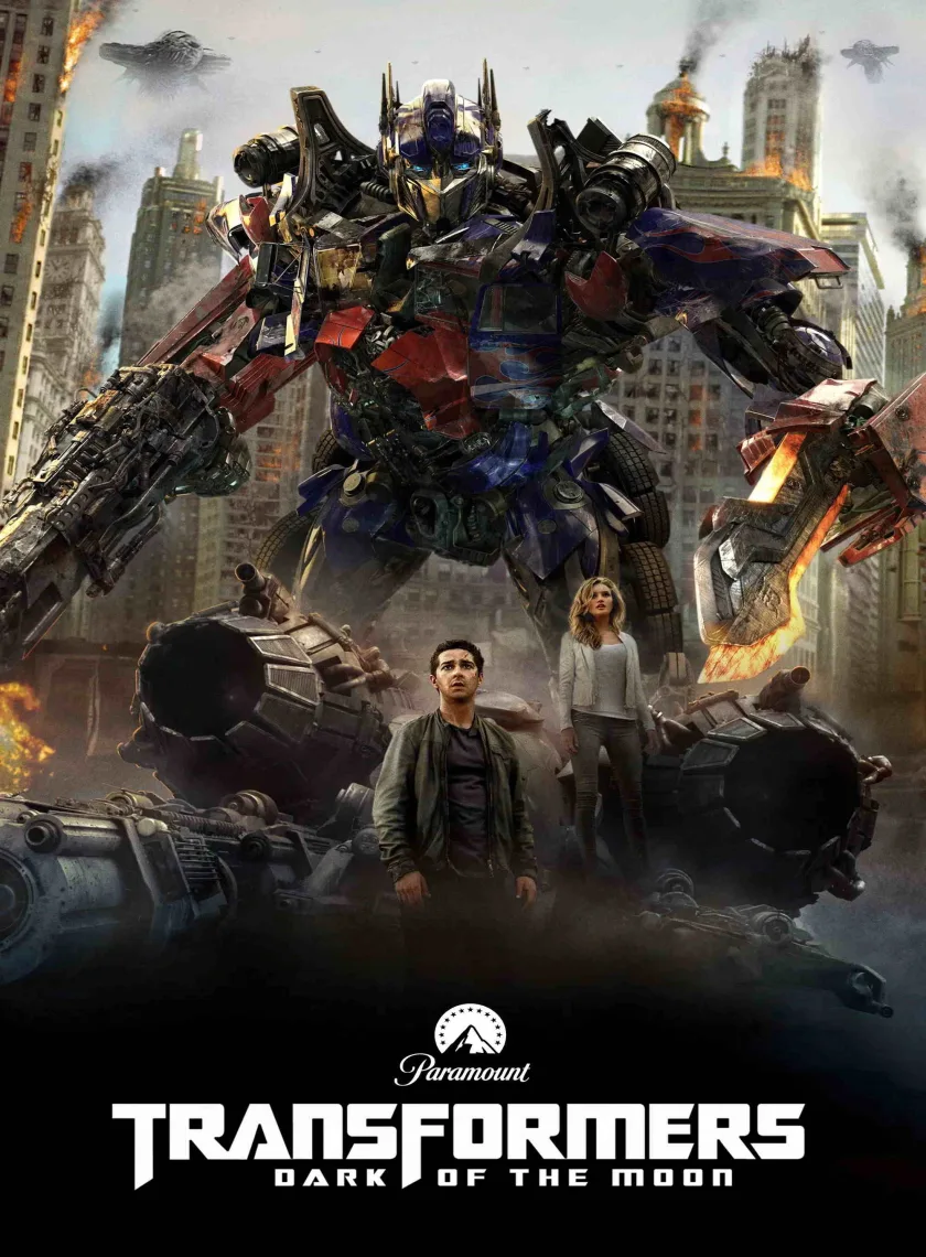Transformers - Dark of the Moon (2011) (Hindi + English) Dual Audio Hollywood Movie BluRay HD ESub poster