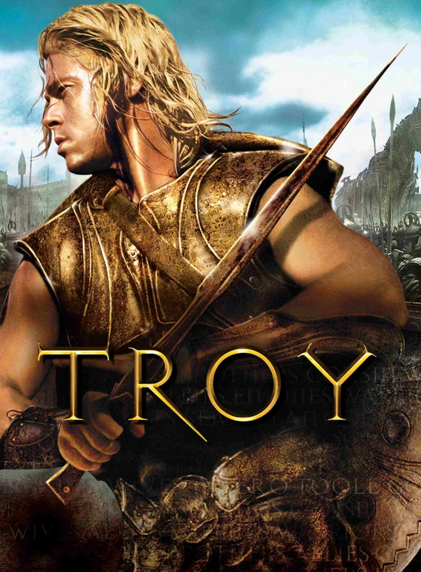 Troy (2004) (Hindi + English) Dual Audio Hollywood Movie BluRay HD ESub poster