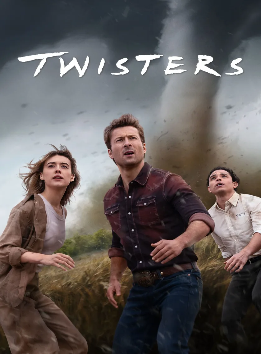 Twisters (2024) (Hindi + English) Dual Audio Movie HD ESub poster