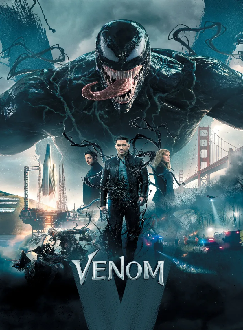 Venom (2018) (Hindi + English) Dual Audio MCU Movie BluRay HD ESub poster