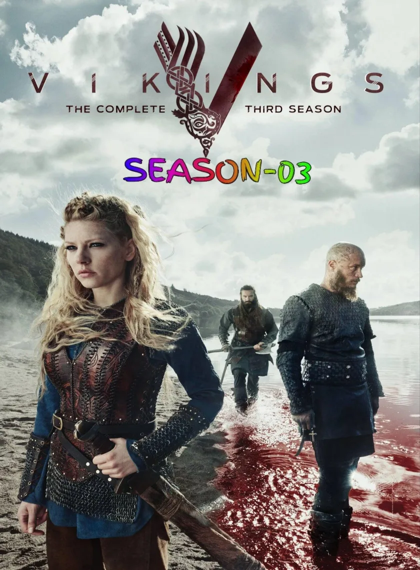 Vikings S03 (2015) (Hindi + English) Dual Audio Completed Web Series BluRay HEVC ESub poster