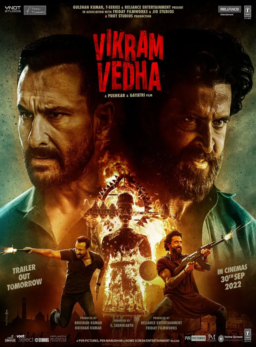 Vikram Vedha (2022) Bollywood Hindi Full Movie HD ESub poster