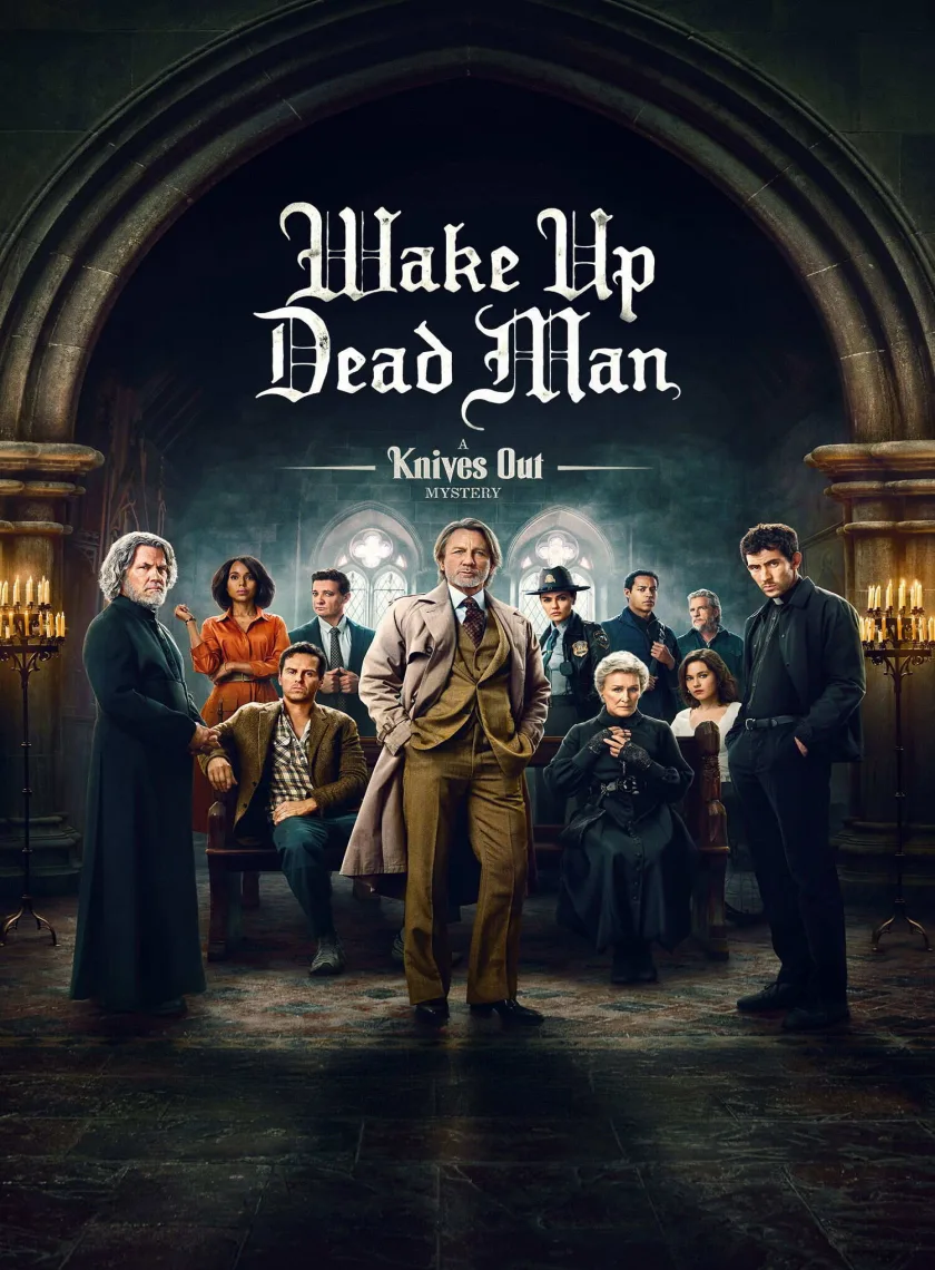 Wake Up Dead Man - A Knives Out Mystery (2025) (Hindi + English) Dual Audio Hollywood Movie HD ESub poster