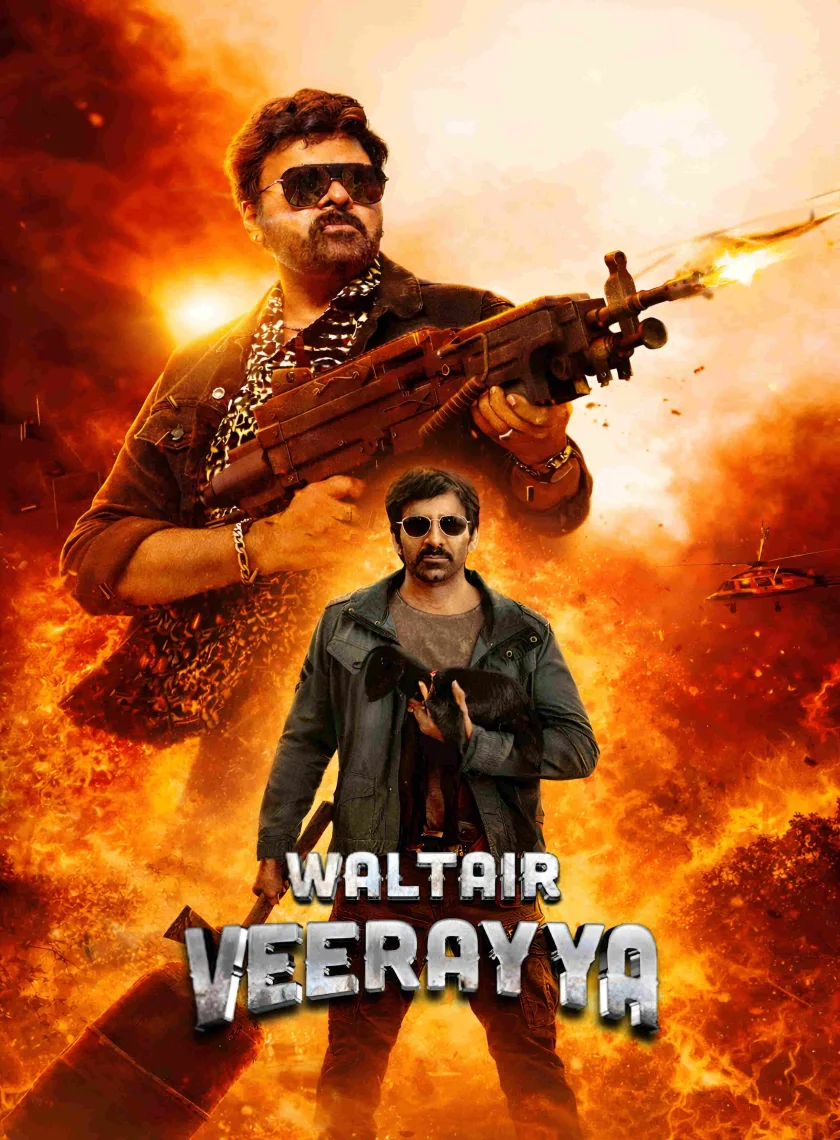 Waltair Veerayya (2023) (Hindi + Telugu) Dual Audio UnCut South Movie HD ESub poster