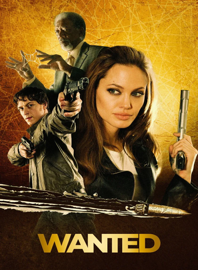 Wanted (2008) (Hindi + English) Dual Audio Hollywood Movie BluRay HD ESub poster