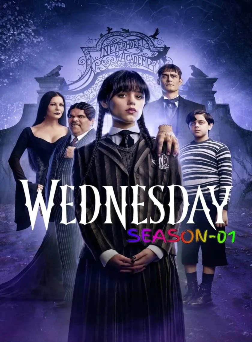 Wednesday S01 (2022) (Hindi + English) Dual Audio Completed Web Series HEVC BluRay ESub poster