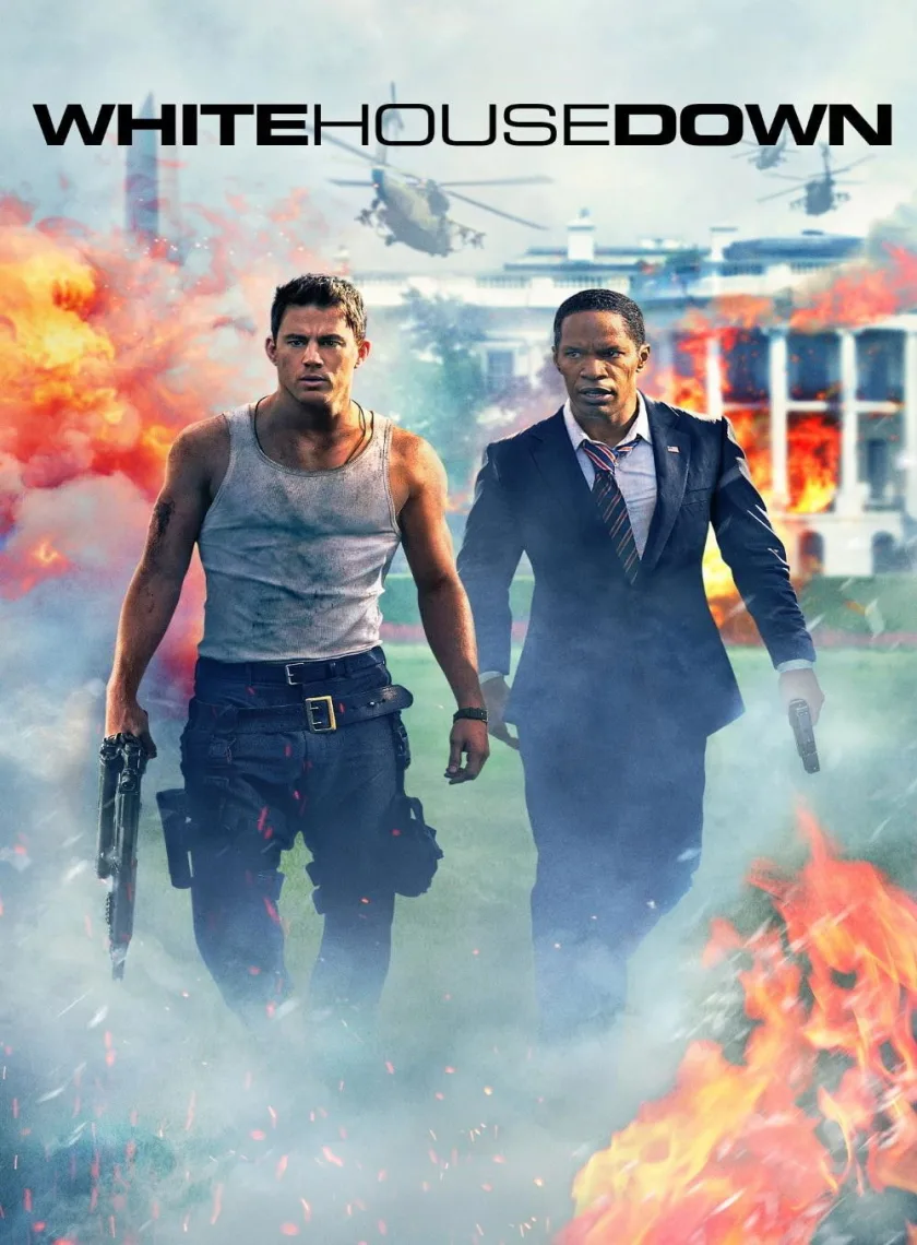 White House Down (2013) (Hindi + English) Dual Audio Hollywood Movie BluRay HD ESub poster