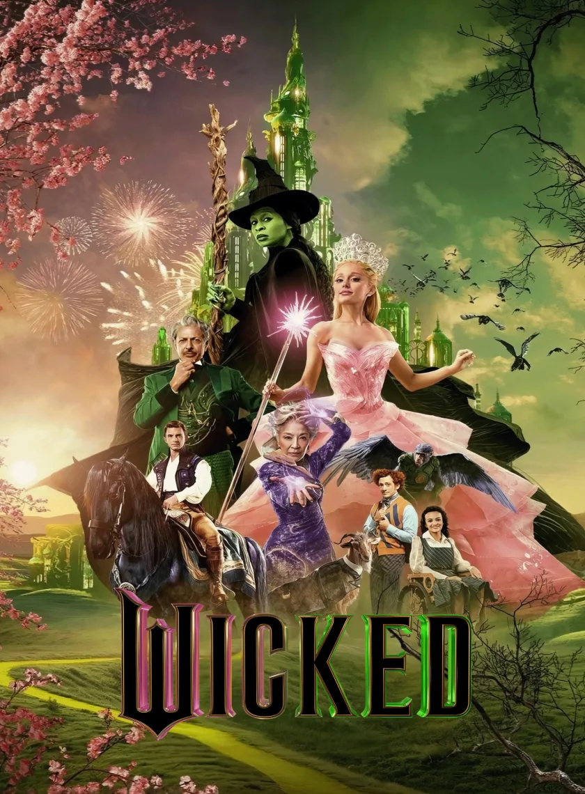Wicked (2024) (Hindi + English) Dual Audio Movie HD ESub poster