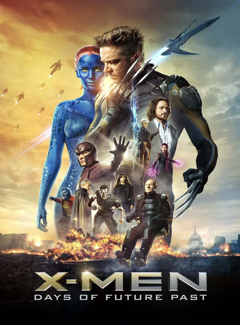 X-Men - Days of Future Past (2014) (Hindi + English) Dual Audio Hollywood Movie BluRay HD ESub poster
